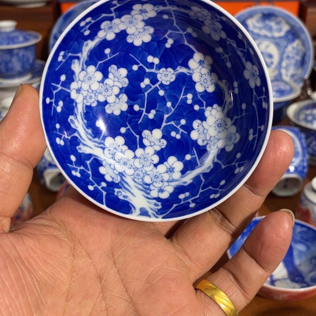 陶月楼 满绘冰梅普洱杯