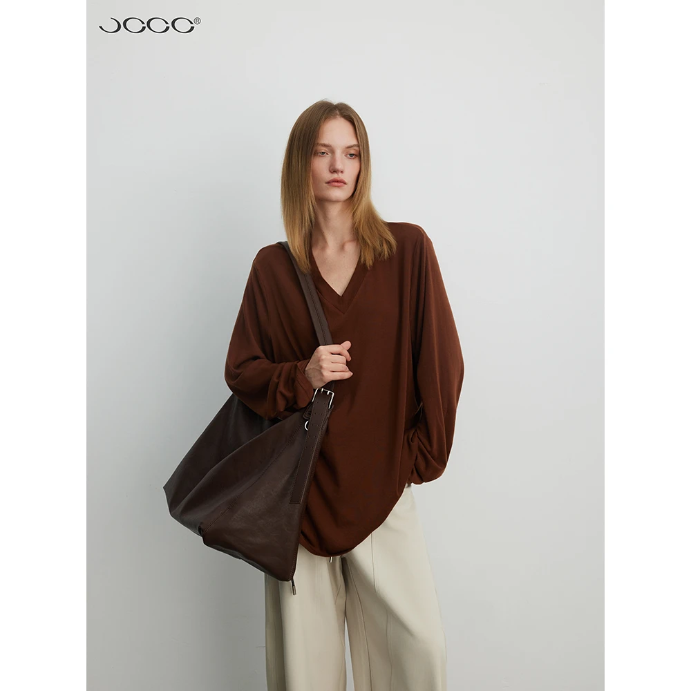 JCCC影子【“黑标系列”智暖纤维】两色绵羊毛亲肤舒适T恤JE5BBS19