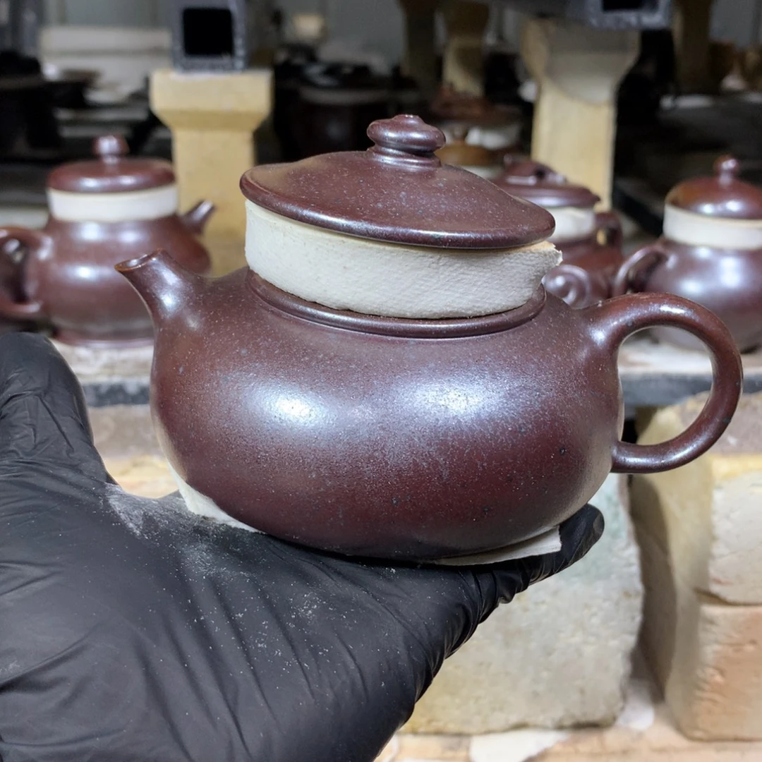 茶壶紫砂纯自然柴烧