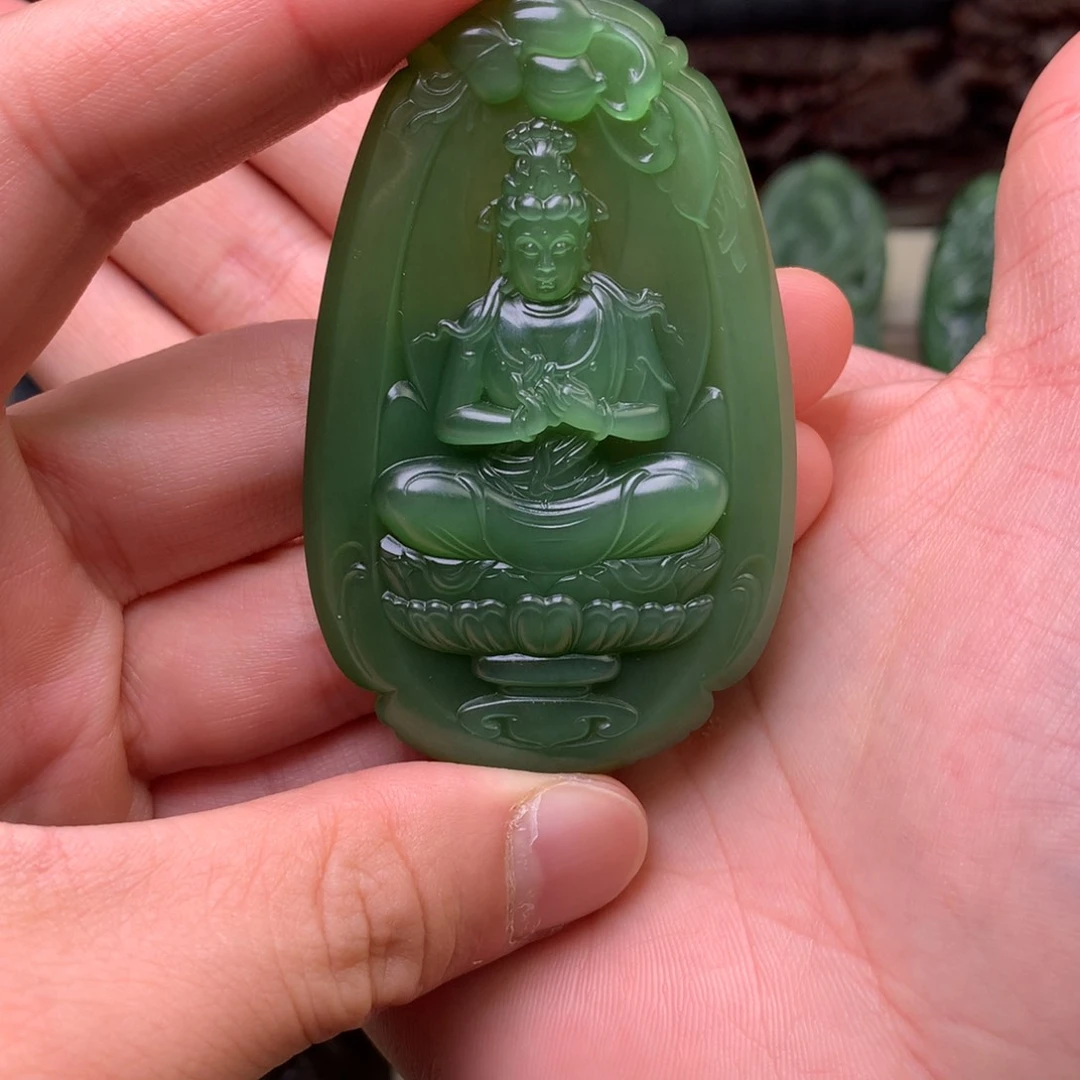 和田玉未镶嵌挂件