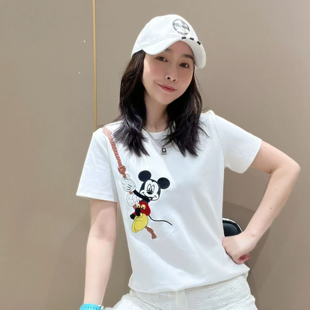 创意短袖显瘦洋气时尚百搭设计感休闲521304夏季半袖女士