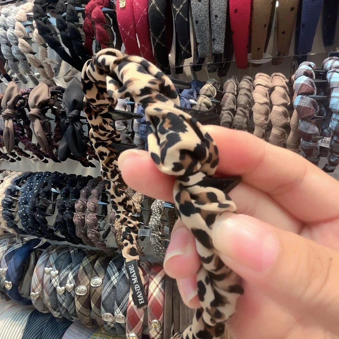 非金属布艺10008发箍黑斑纹