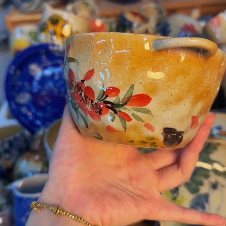 瓷片景德镇手工手绘陶瓷