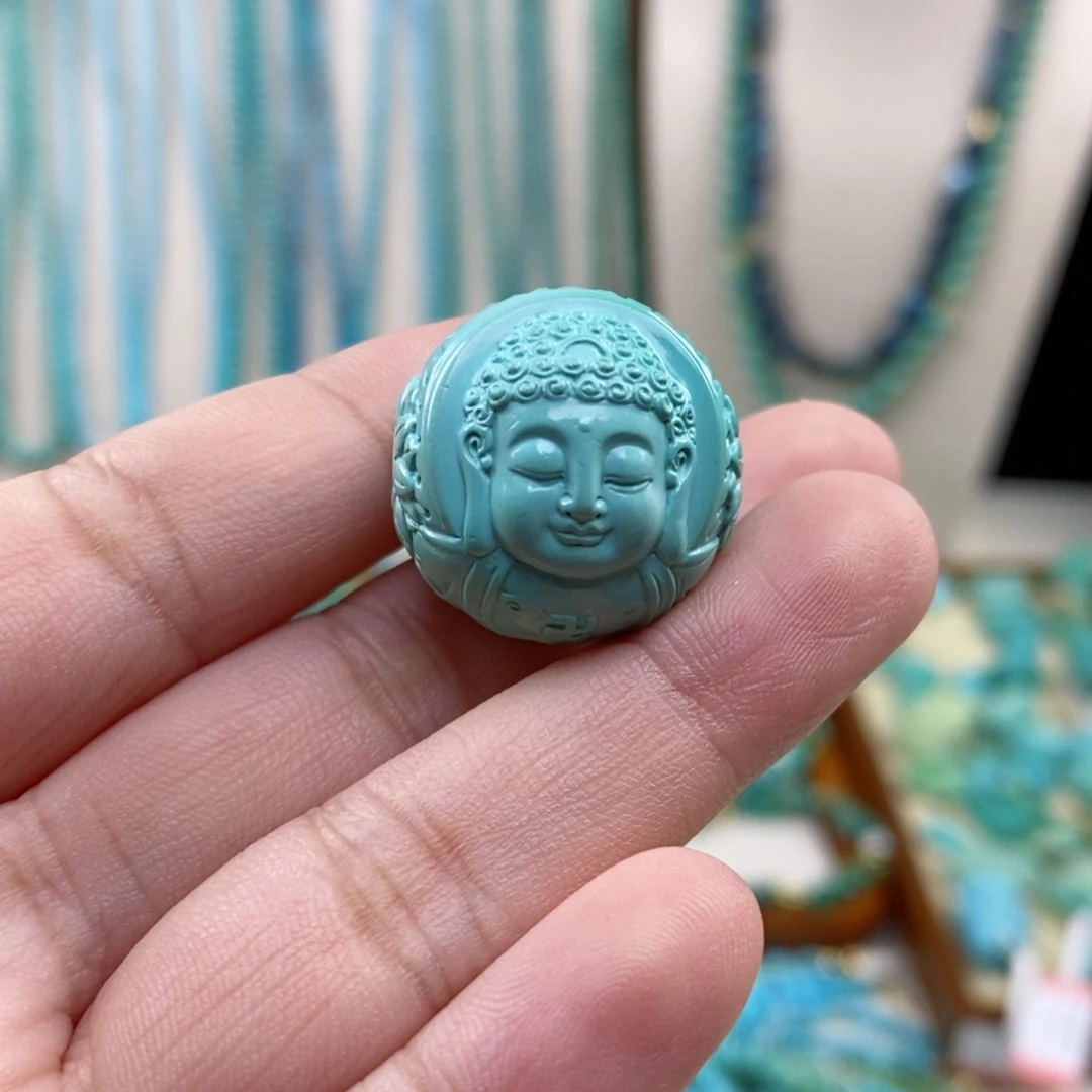 绿松石未镶嵌圆珠