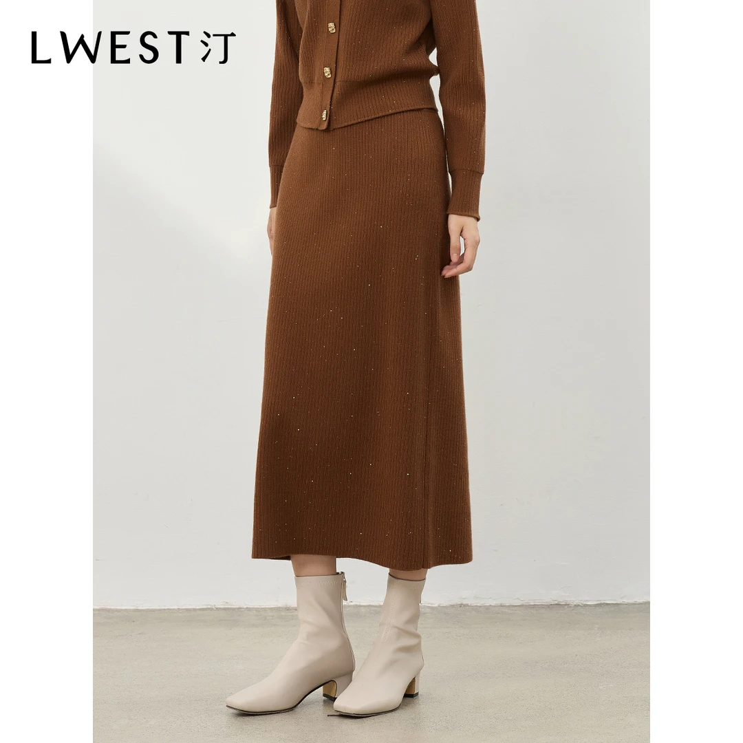 7481【金拐子专属】朗文斯汀法式复古针织半身裙DTYQ4510B07481