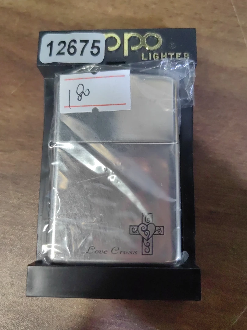 Zippo打火机回血01F镀银带题材-12675