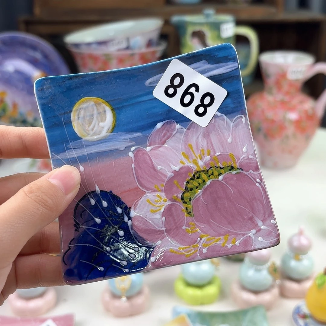 景德镇手绘高温釉下彩陶瓷茶具