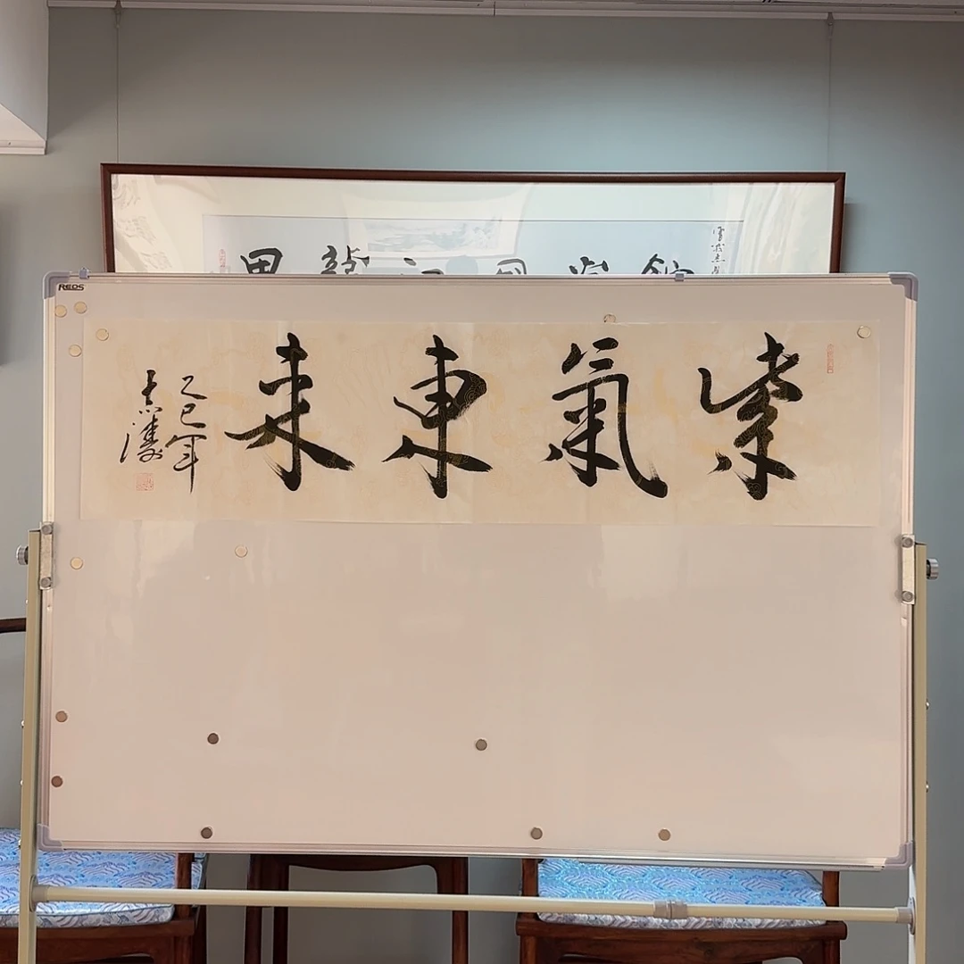 国画宋志涛，带合影视频