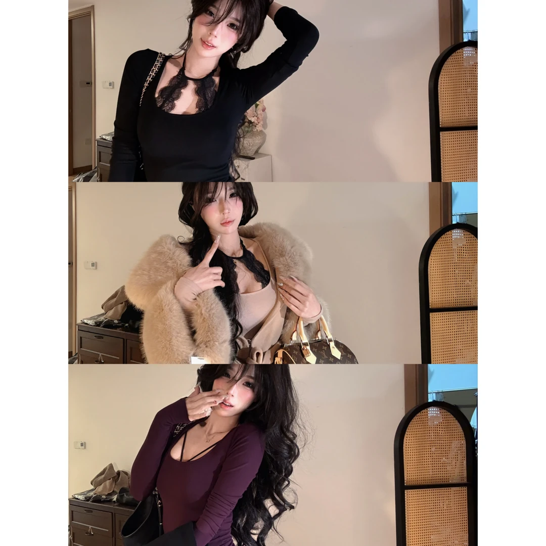 【就卷秋衣】大u领加绒长袖打底T恤秋冬百搭显瘦