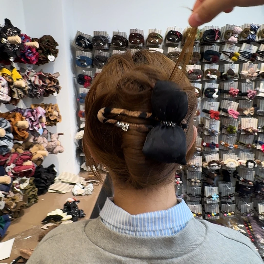 非金属懒人夹哦豹纹