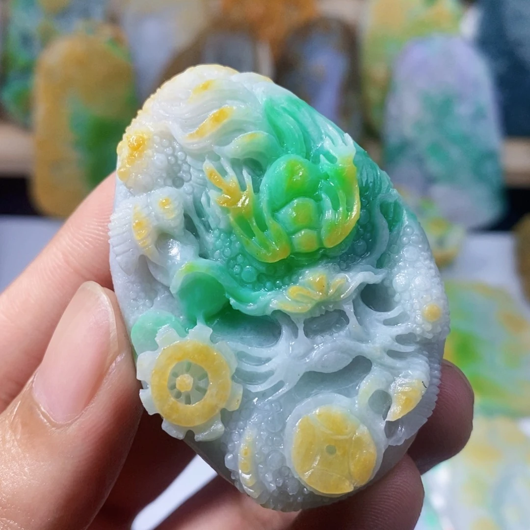 定制翡翠未镶嵌天然翡翠A货