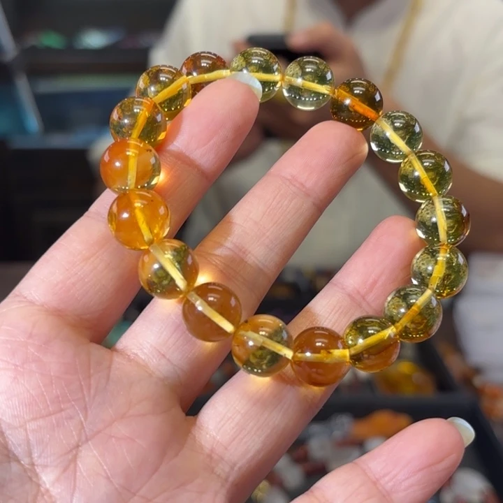 虫珀未镶嵌颈饰虫珀