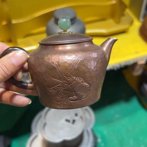 蜜安罐瓷香炉锡茶则