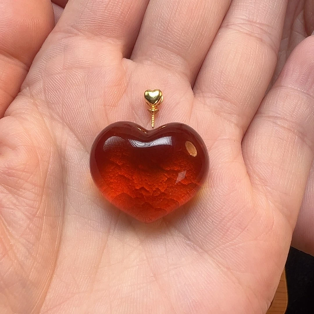 琥珀珠宝奇石18K金镶嵌❤️**