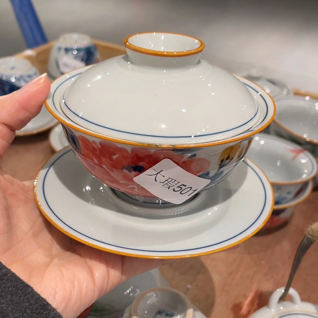 有瑕釉下彩纯手绘