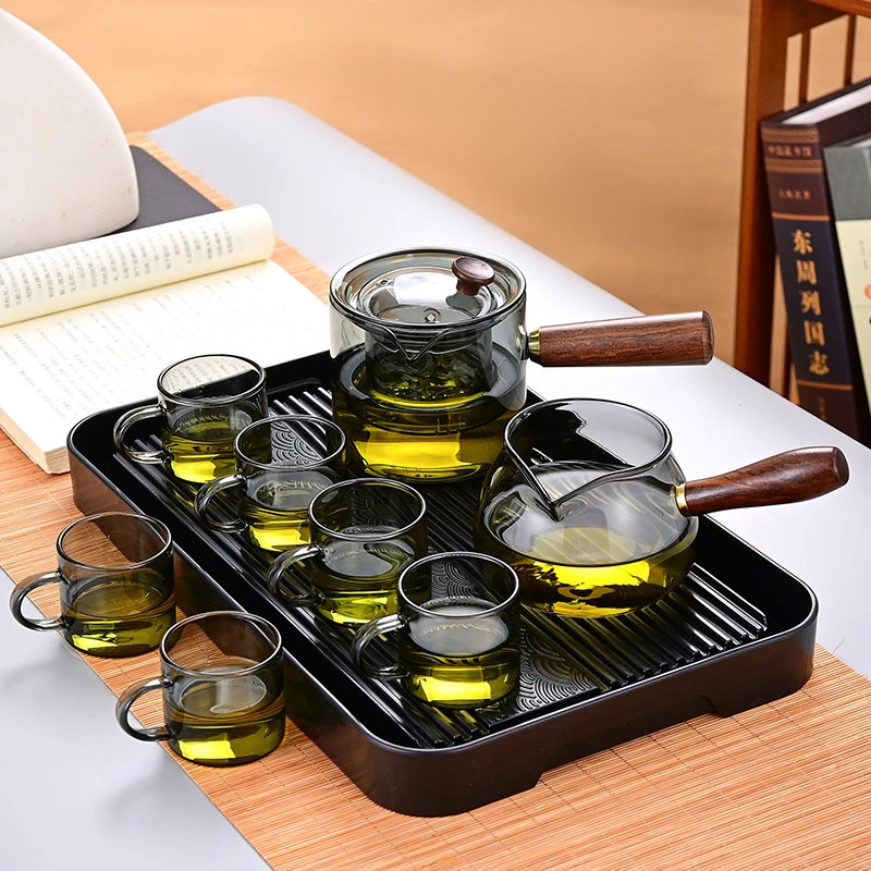 轻奢专用泡茶透明家用水具全自动喝水杯茶壶茶具茶具套装高端全套