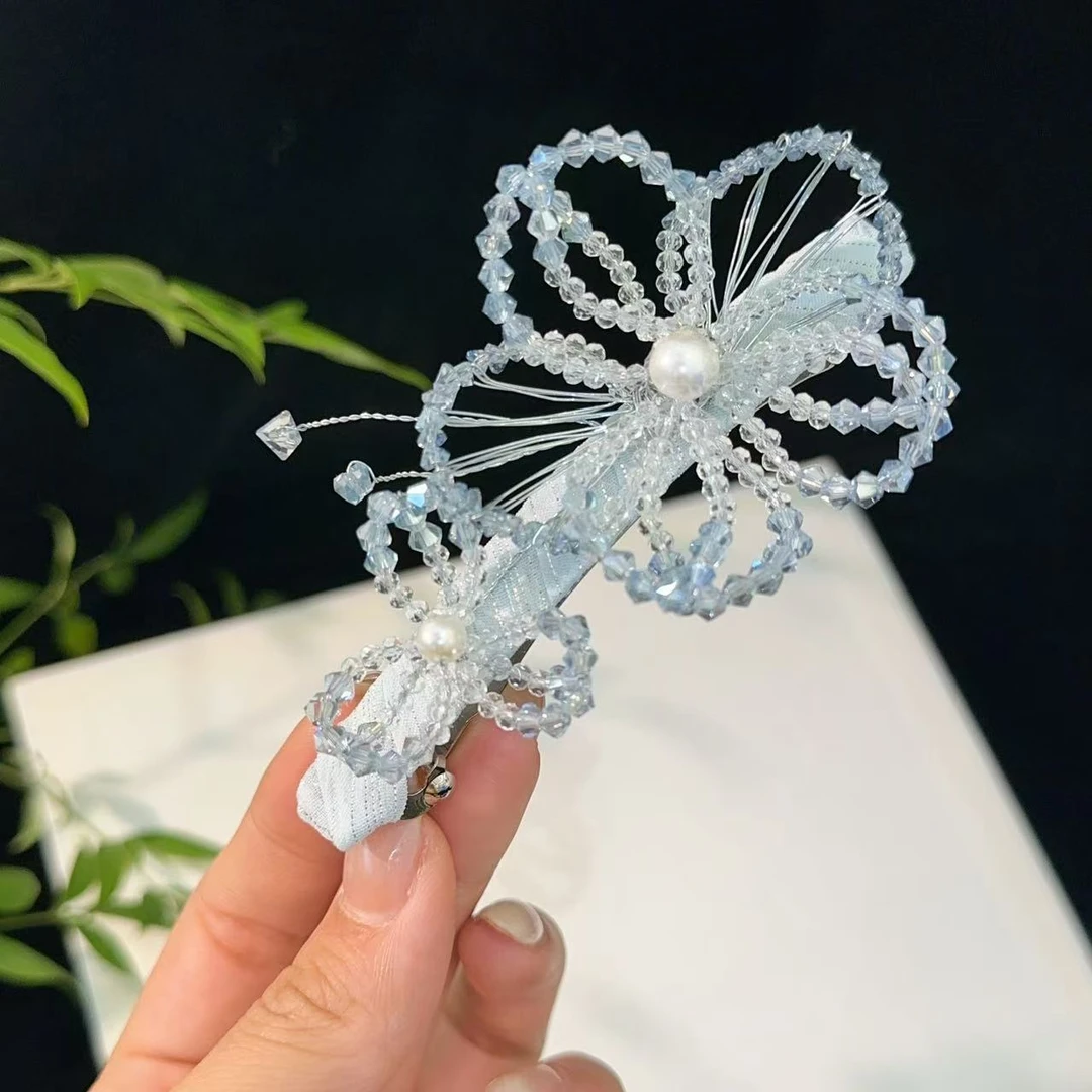 FUXI/福熙「茉莉」原创设计超仙甜美发饰气质古风十公分弹夹发夹816