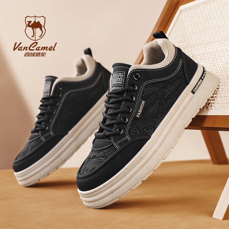 VANCAMEL/西域骆驼男士休闲百搭防水潮流潮鞋防滑秋季鞋透气韩版
