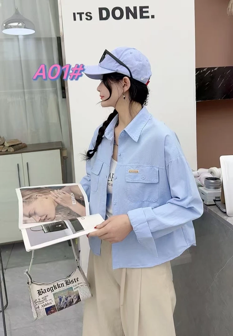 A01马卡龙减龄显瘦衬衫