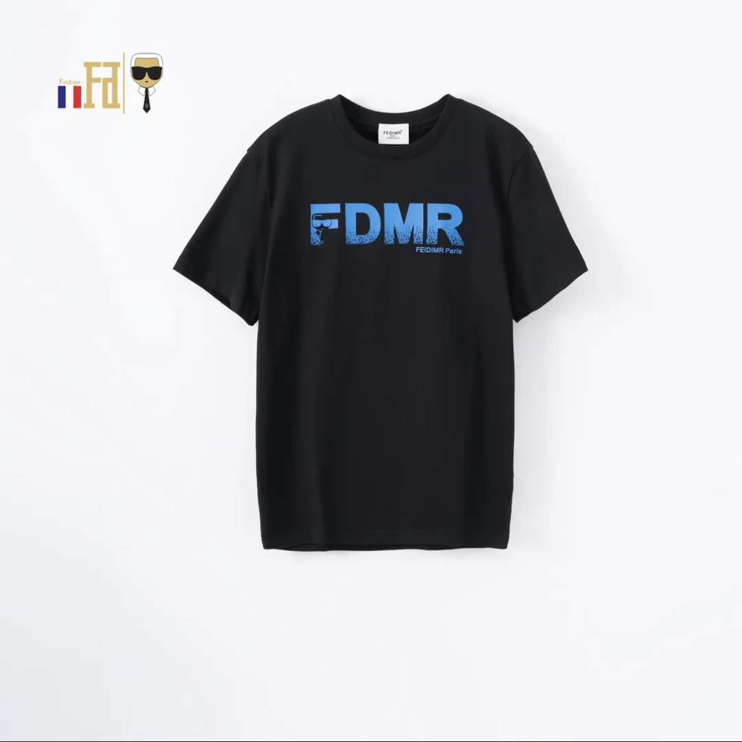 【洛和国际】FEIDIMR老佛爷欧货男士时尚潮流T恤简单净版百搭高货