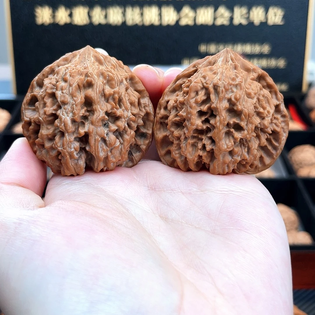 把件文玩核桃满天星虐手您怕了吗皮色近涿鹿红4601全品