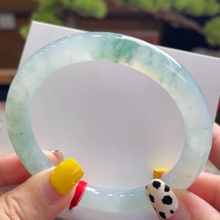 未镶嵌手镯翡翠54.6冰飘花