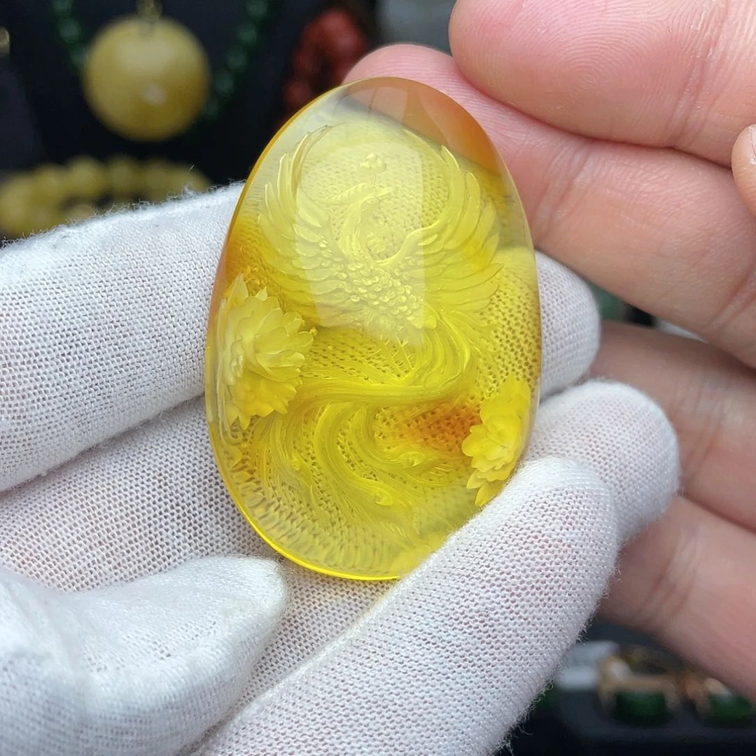 琥珀颈饰未镶嵌Sm27吊坠