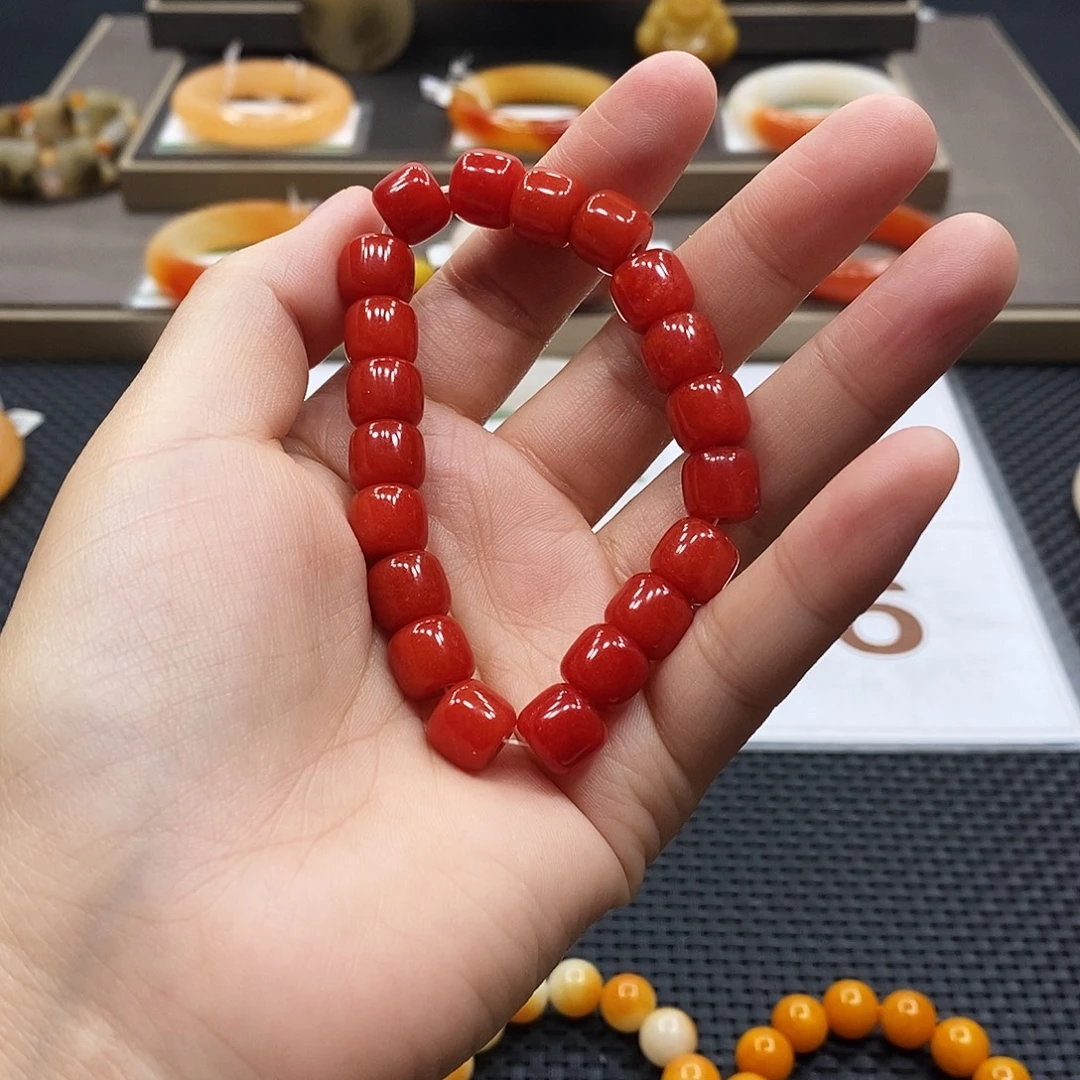 石英质玉（黄龙玉）未镶嵌手镯