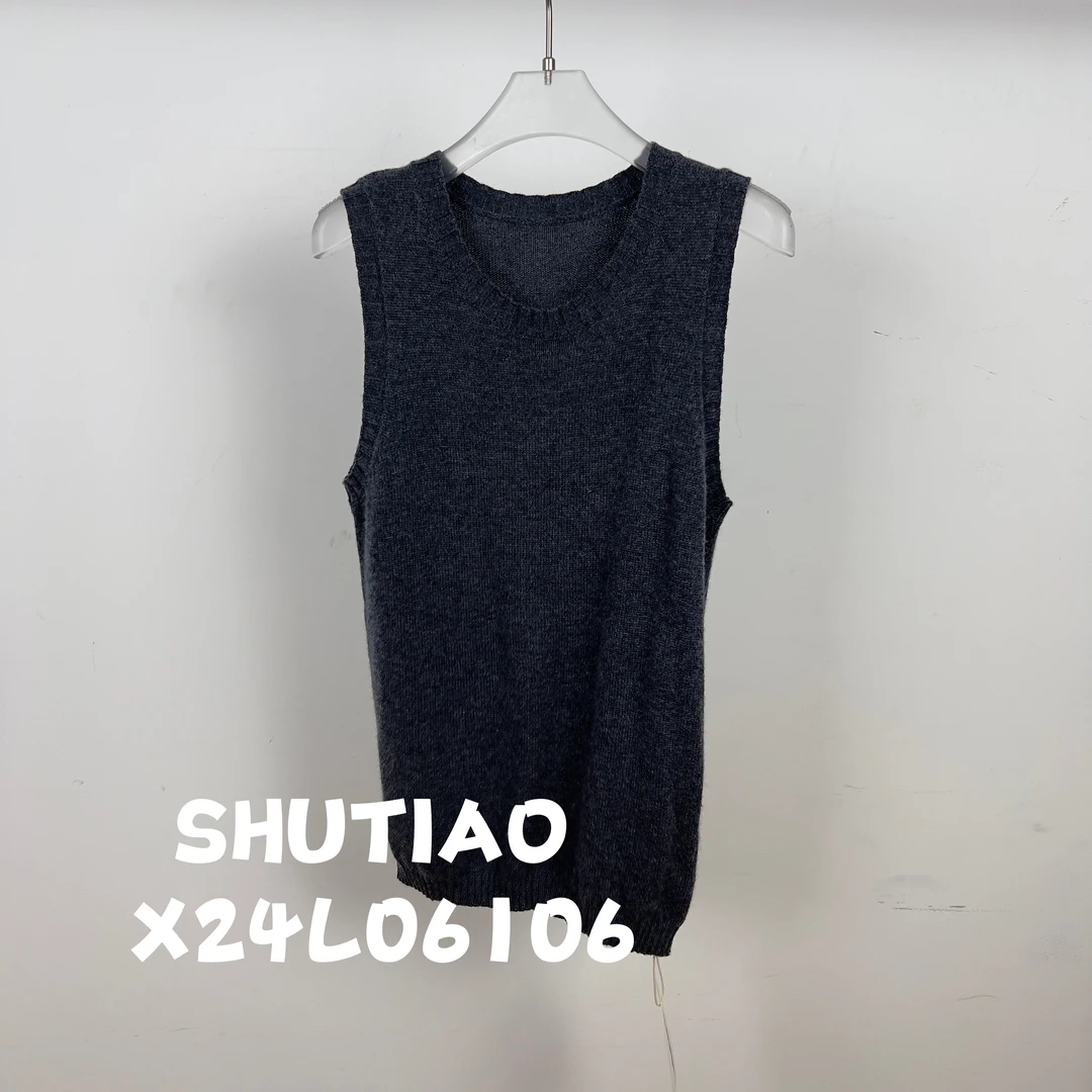 【SHUTIAO】2024秋冬：新款小众设计款背心X24L06106