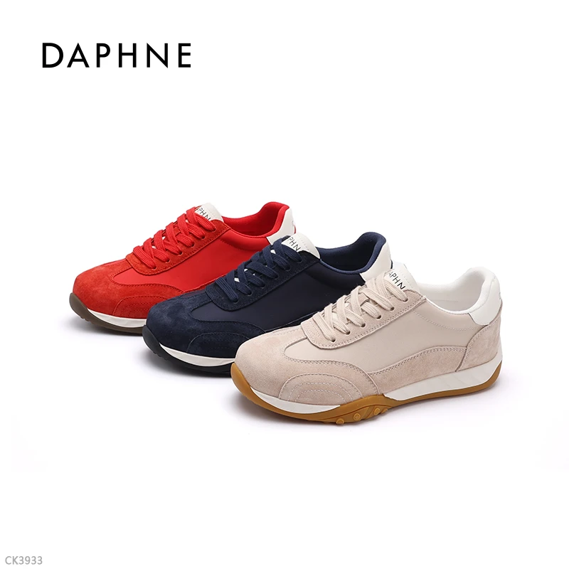 达芙妮2025新款秋季厚底增高鞋子德训鞋女款百搭休闲运动鞋跑步鞋