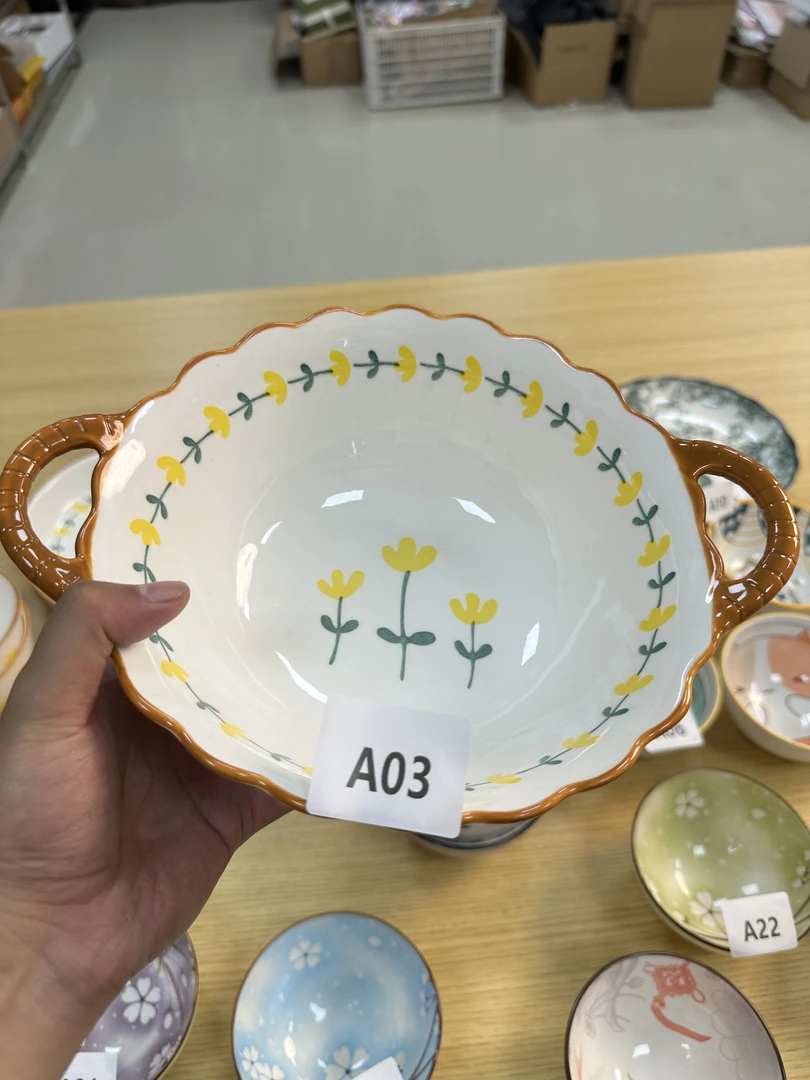 A03（9.5寸山菊花双耳汤碗）