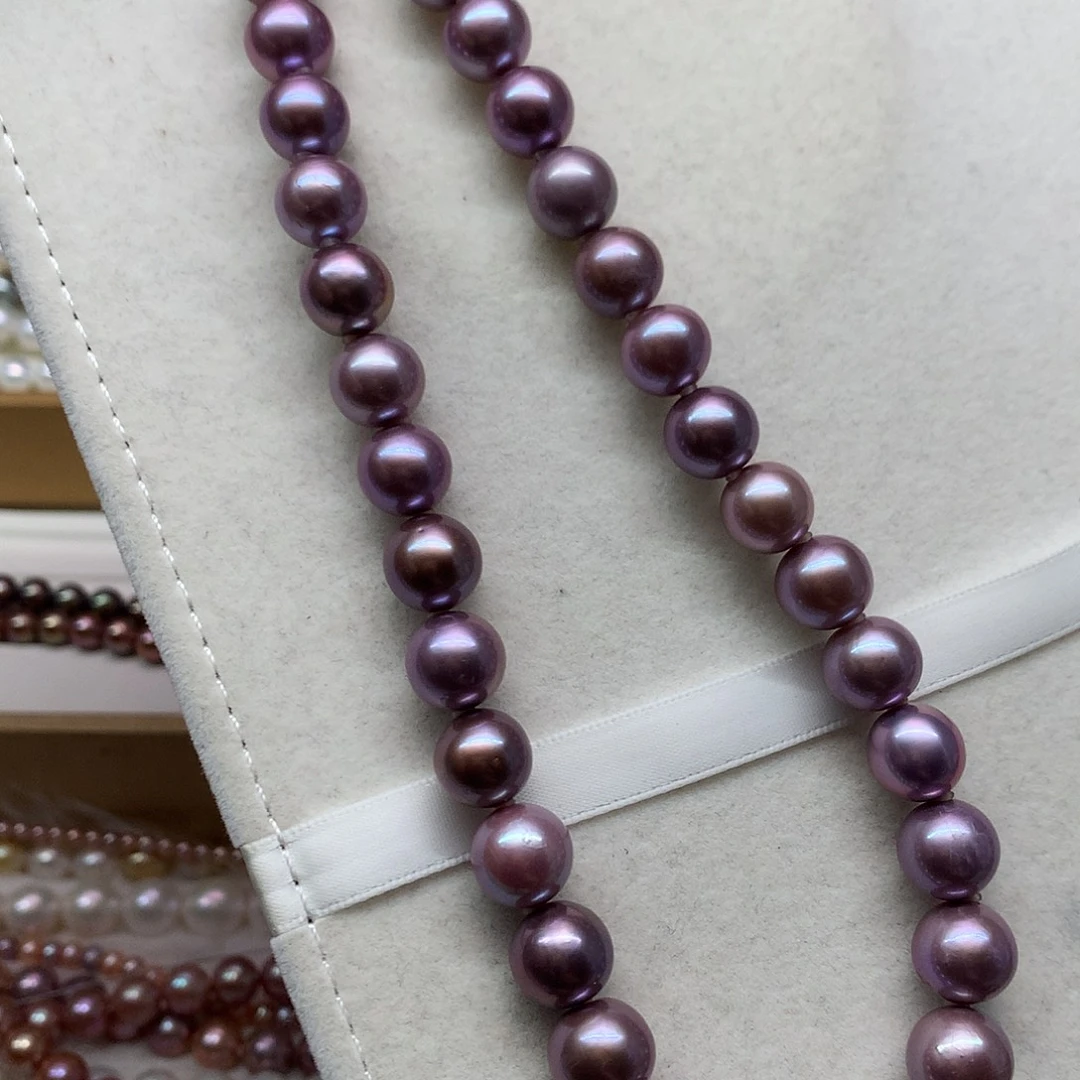 我***娜淡水珍珠颈饰银S925镶嵌