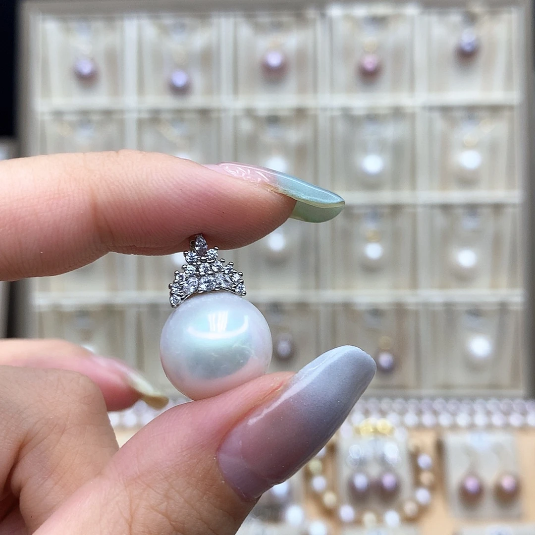 颈饰合金淡水珍珠