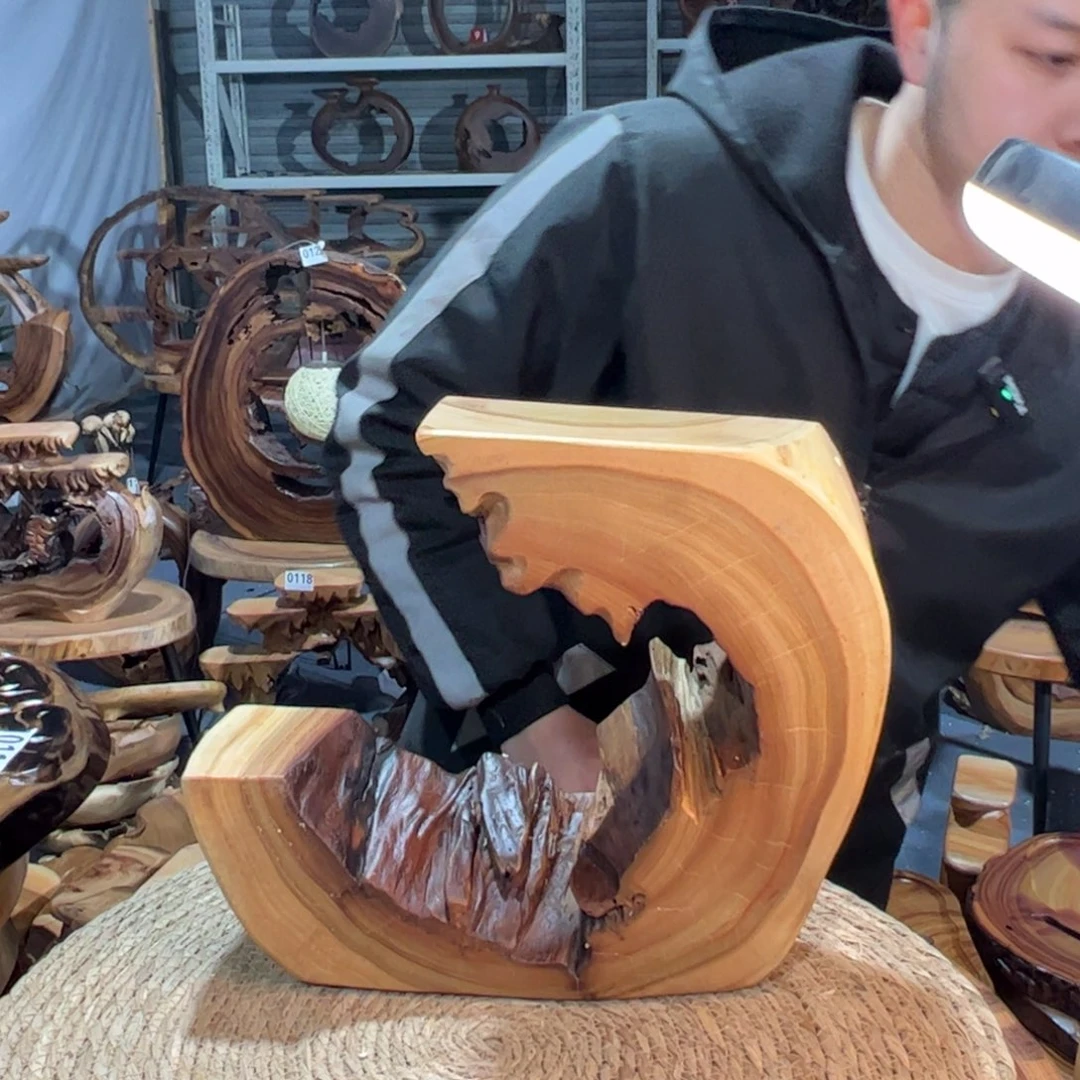 香樟木茶盘实木原木