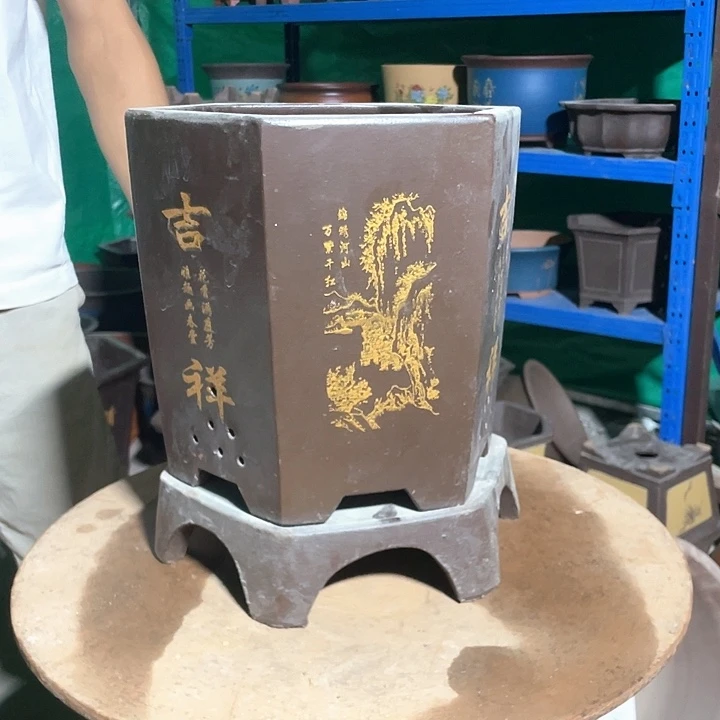 棕色如意大号六方加拖