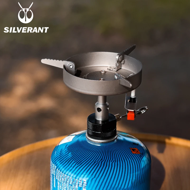 SILVERANT/银蚁户外分体式炉头防风露营野营卡式炉具折叠便携装备