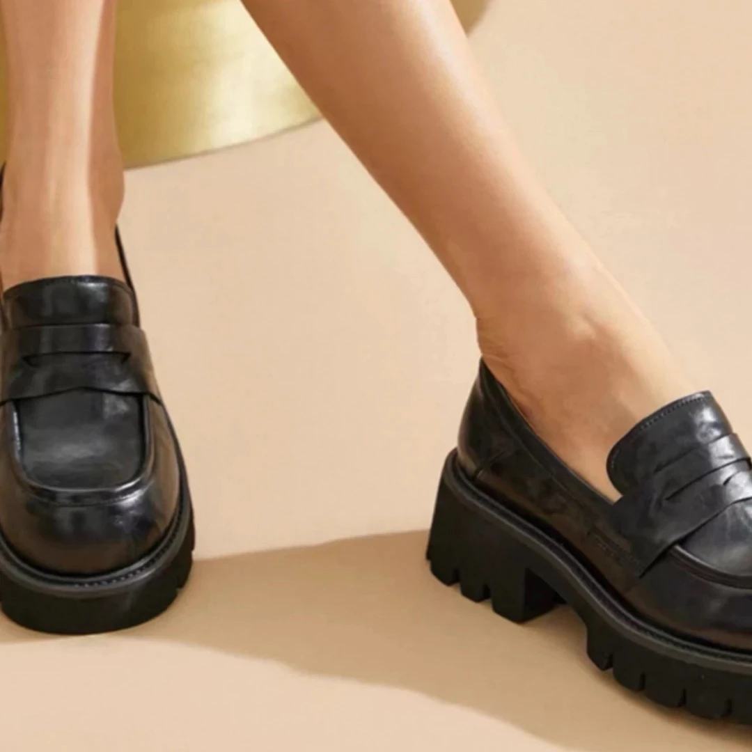 孤品专拍链接时尚乐福鞋