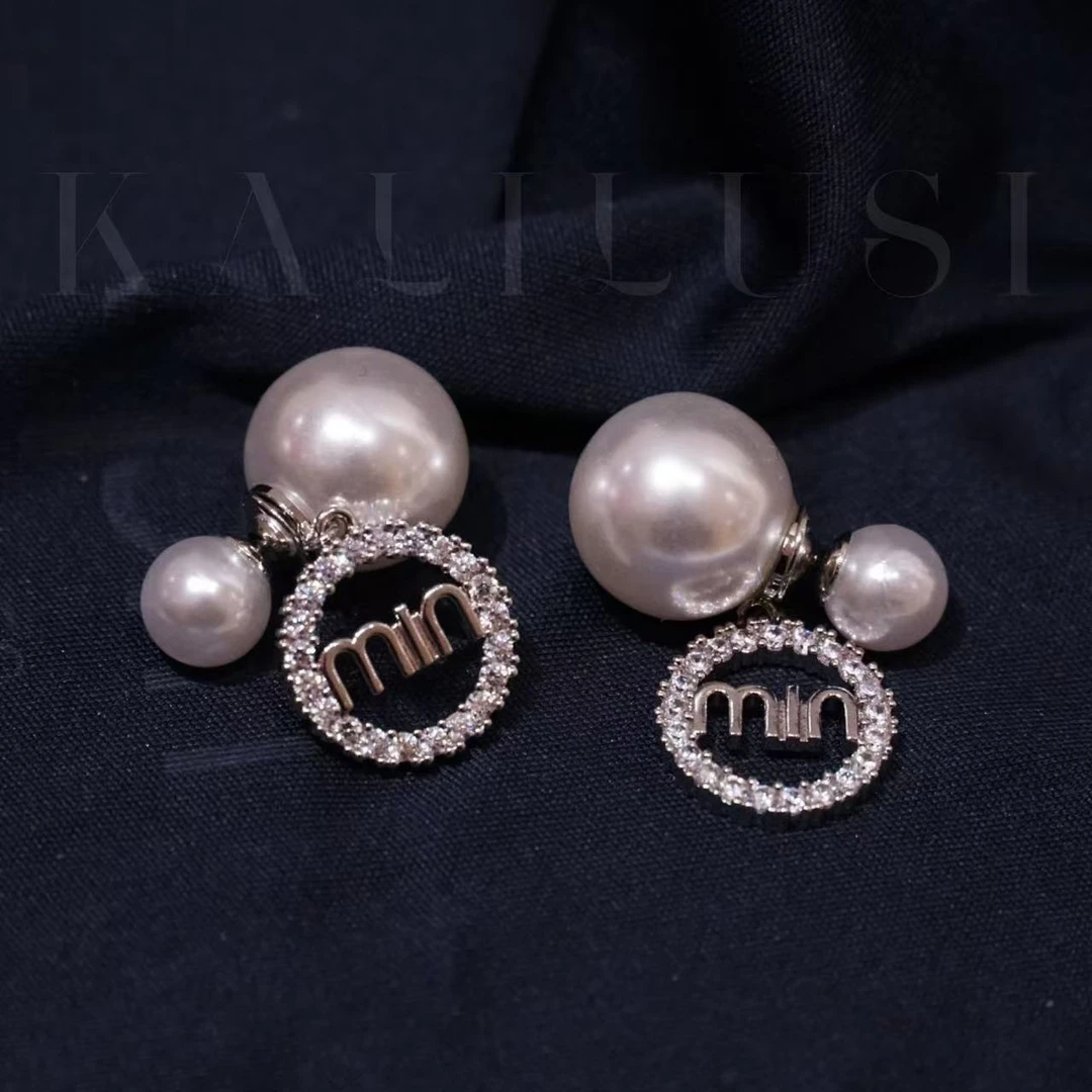 铜合金耳饰 508 轻奢字母耳环