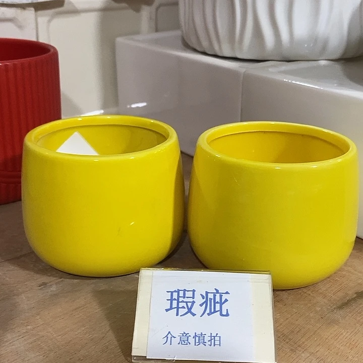 紫砂花盆多肉瑕疵盆有孔。