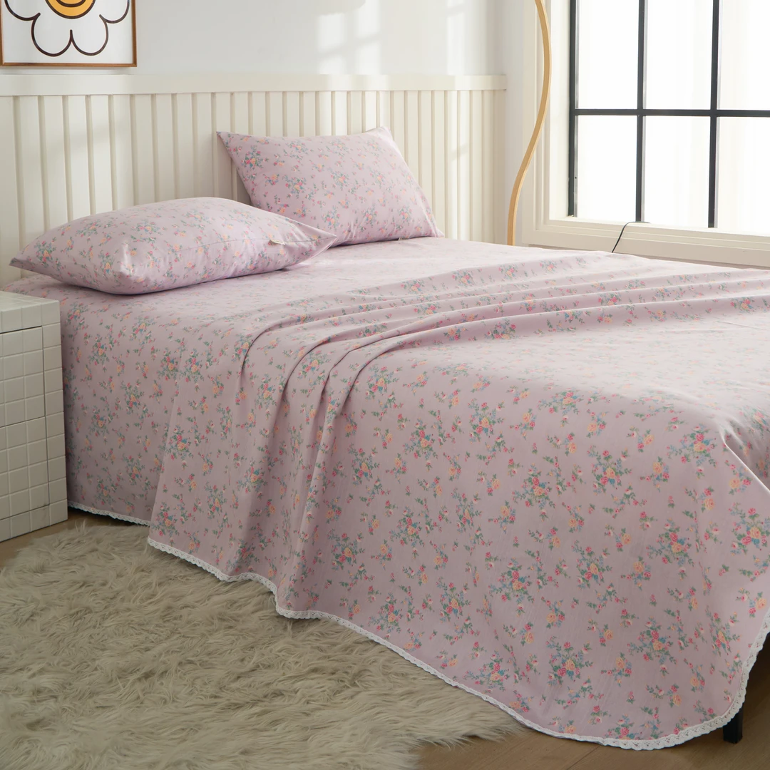 【单床单】四季布原棉细砂老粗布床单透气软席床上用品凉席床单