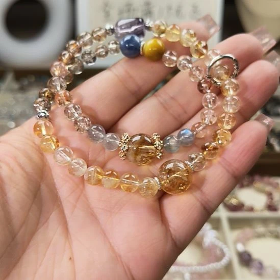 石英石铁合金手链