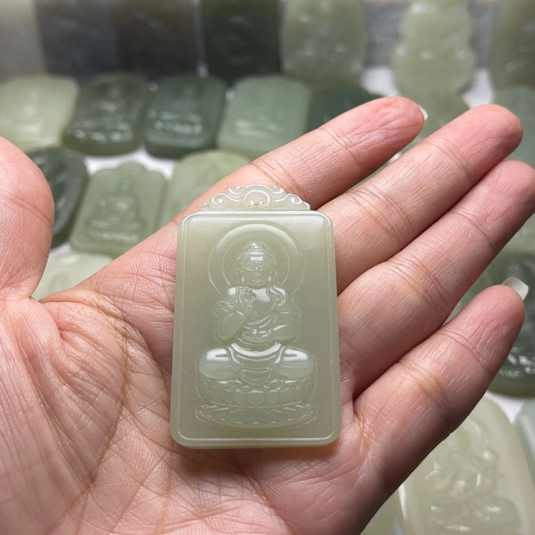 金****定制和田玉打孔抛光