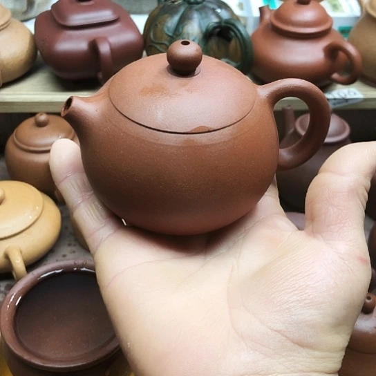 茶壶紫砂朱泥西施170豪升左右全手工