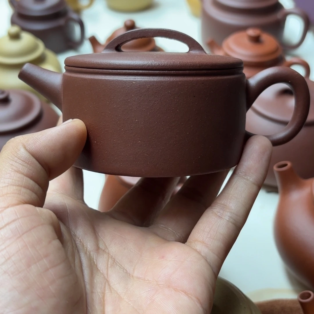 茶壶紫砂汉瓦壶底槽清150CC