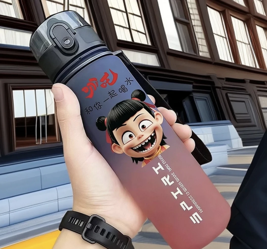 爆款哪吒2魔童闹海网红ins校园上班户外便携大容量耐高温水杯