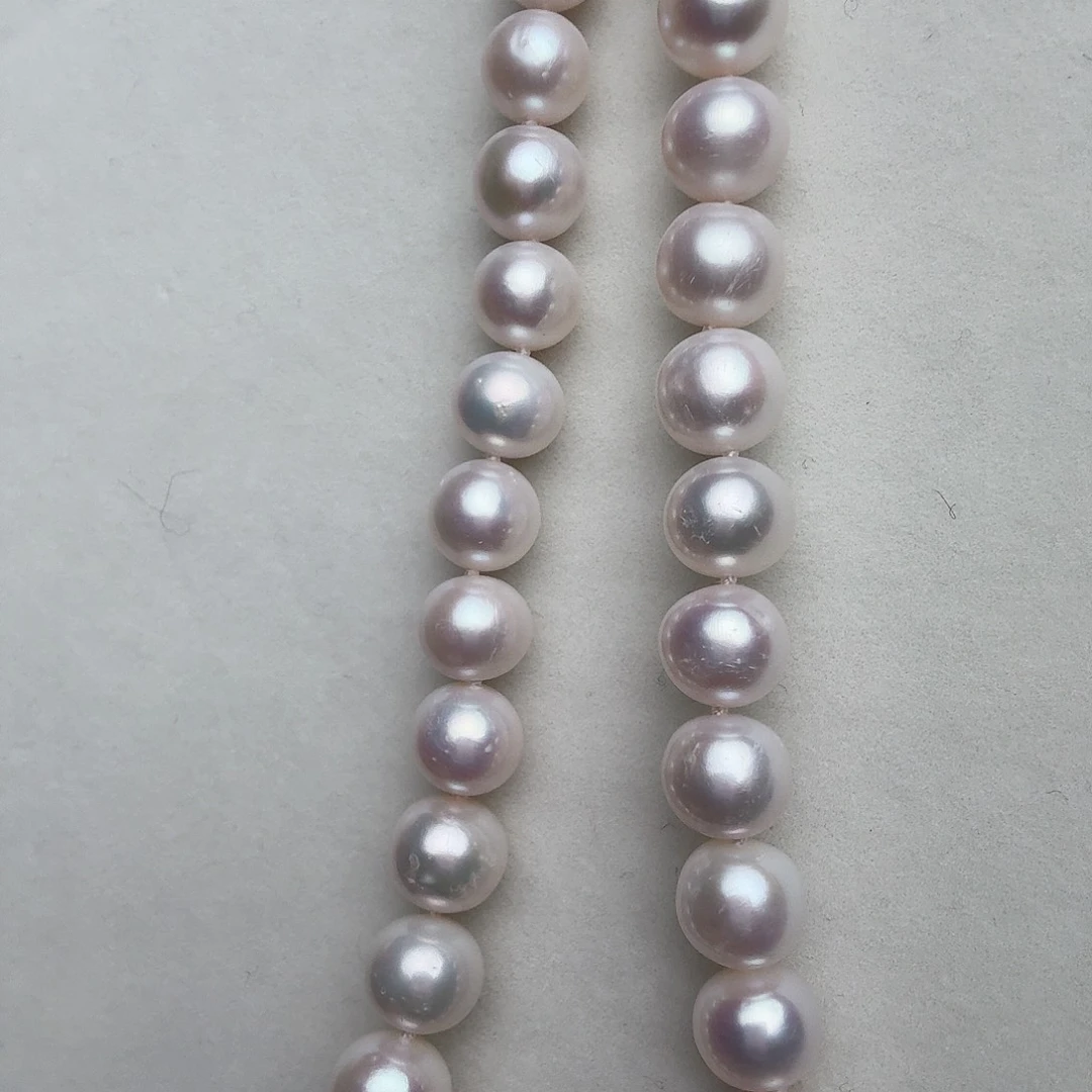 淡水珍珠银S925镶嵌手绳