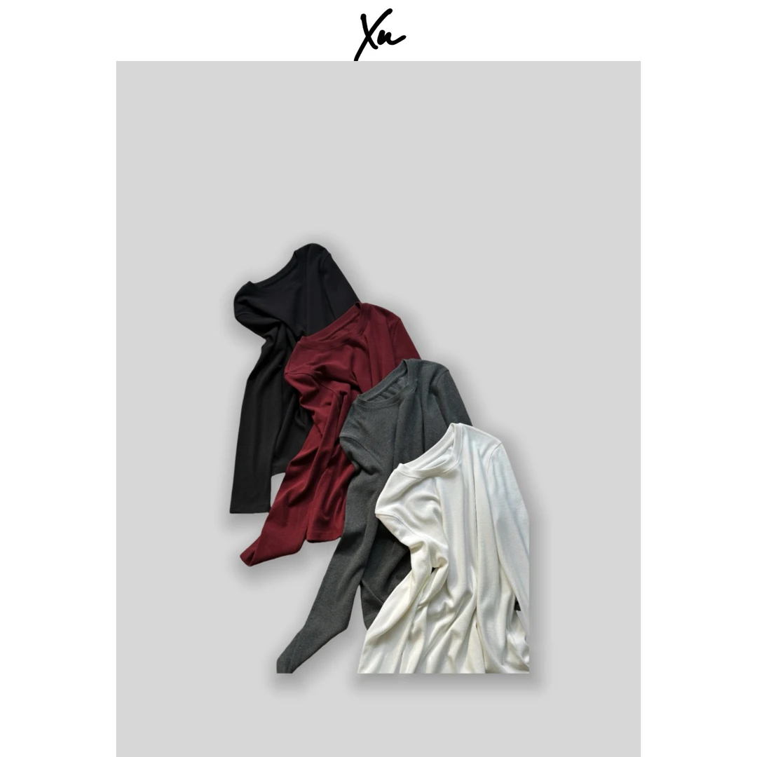 XU STUDIO R*W基础打底衫 显瘦耐穿高质感极简纯色系