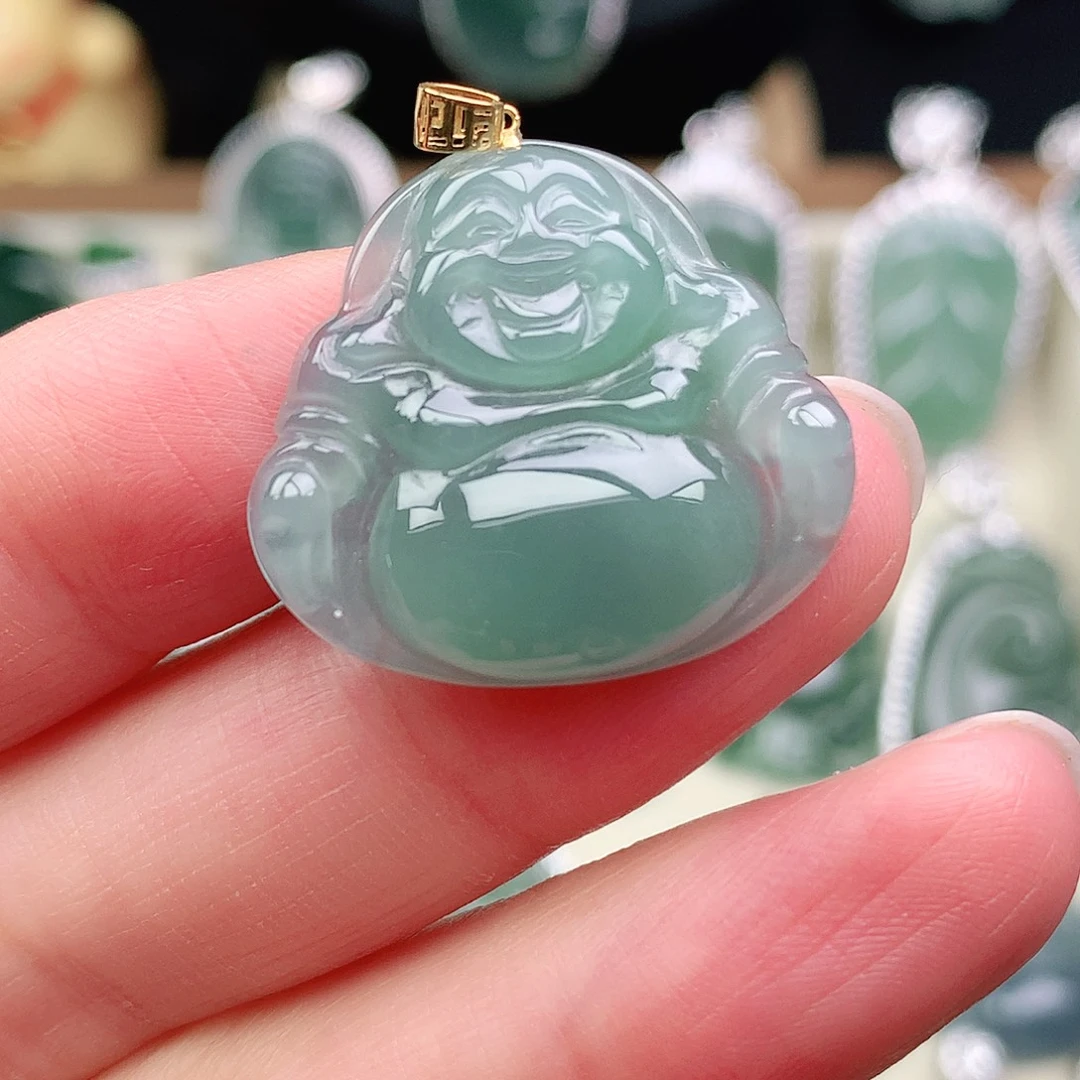 翡翠未镶嵌颈饰吊坠