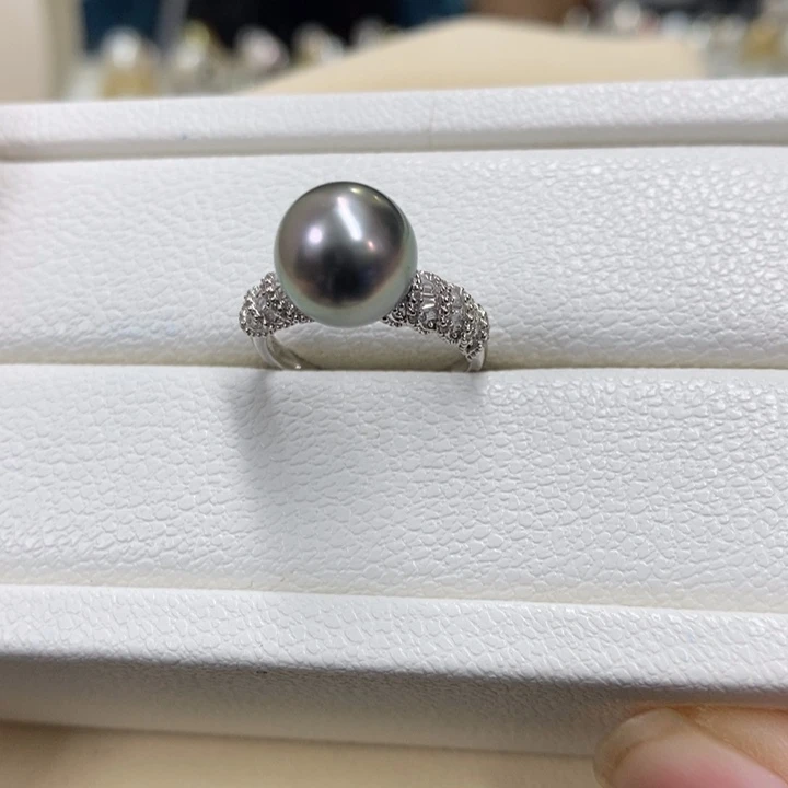 银S925镶嵌戒圈海水珍珠，链接7
