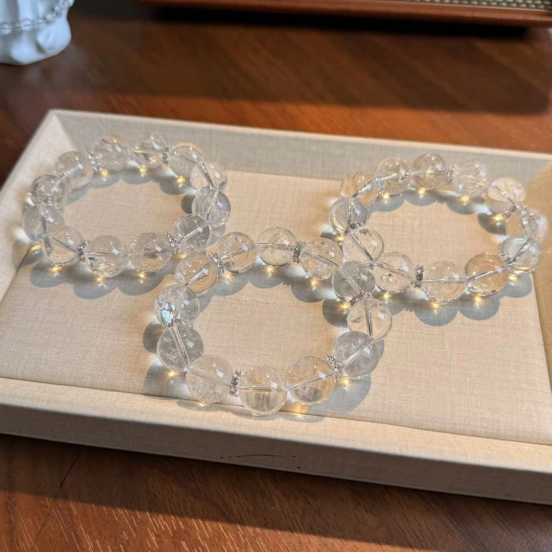 白阿塞水晶手串手链 颜色微差多样性发其一DD527